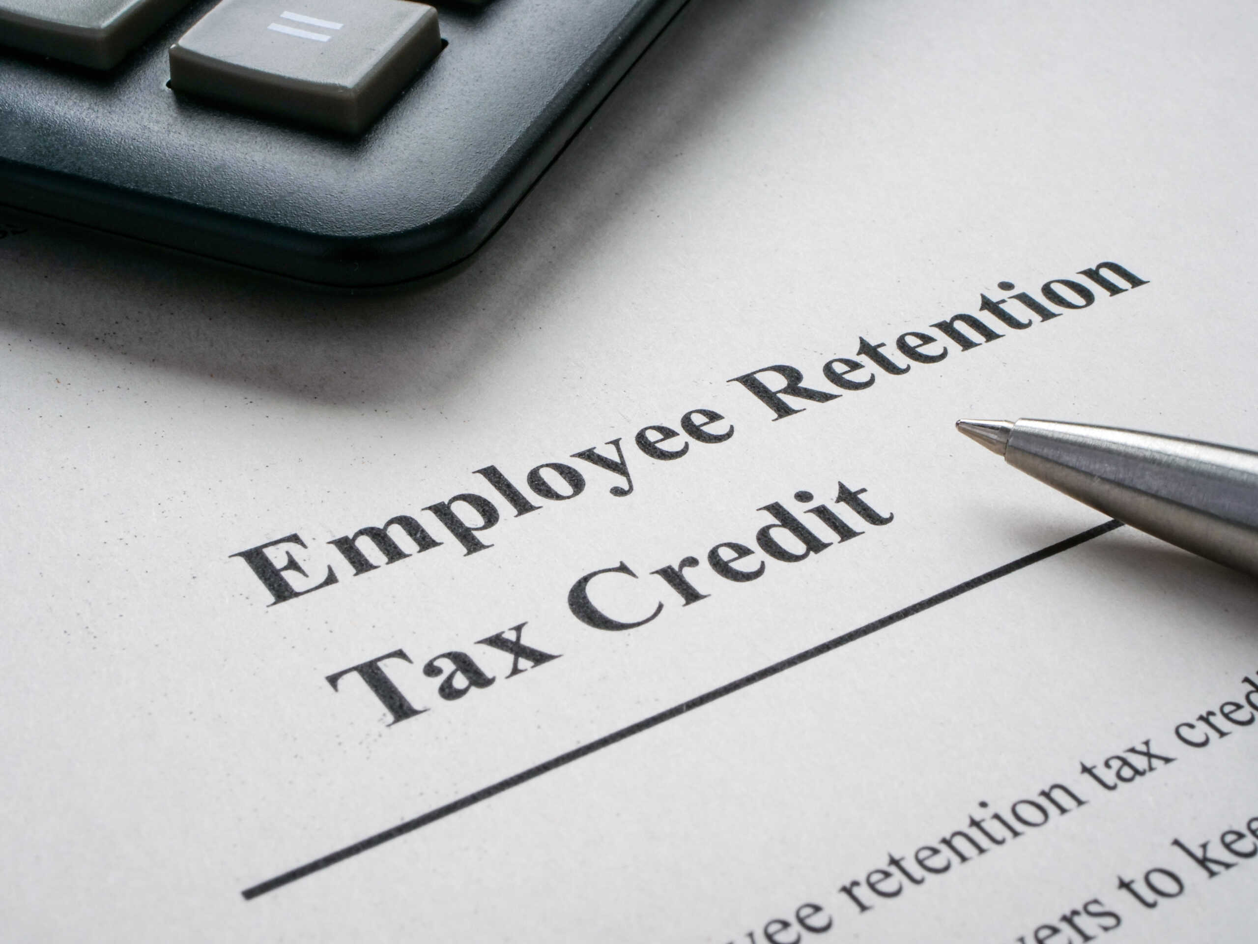 Header of Employee Retention Credit (ERC) informational document